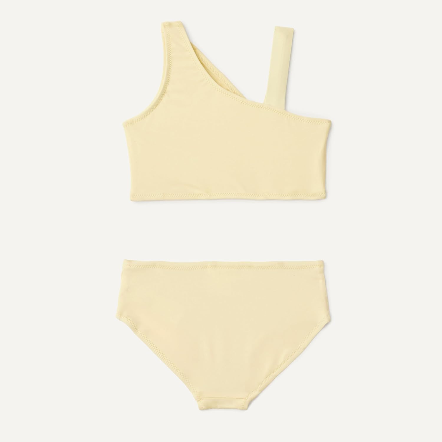 Amazon Essentials Girls' One Shoulder Two-Piece Bikini Swim Set