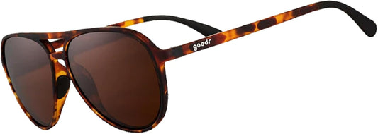 goodr Mach G Polarized Sunglasses Women & Men | Large Sized, Aviator Frames, UV400, Non-Reflective/Mirrored Lenses, No Slip, Multi Colors
