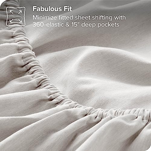 Bare Home Full Sheet Set - 1800 Ultra-Soft Microfiber Full Bed Sheets -