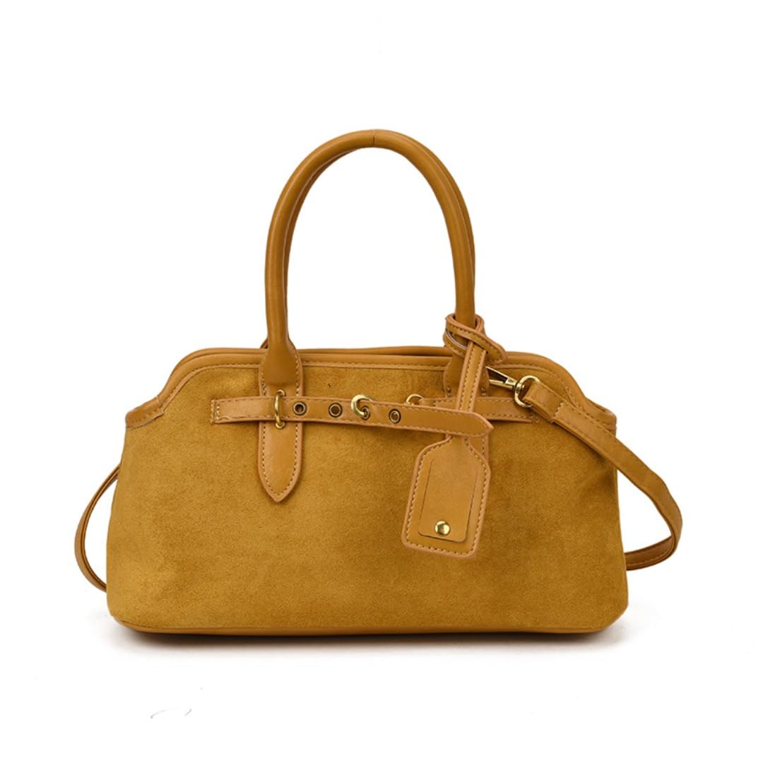 Suede Tote Bag for Women Faux Suede Handbag Slouchy Shoulder Hobo Bags Leather Satchel Crossbody Bag Vintage Fall Purse