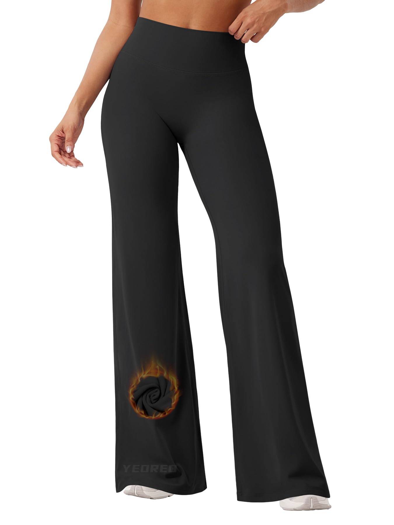 YEOREO Workout Leggings Womens No Front Seam Straight Leggings 29"/ 31.5"/ 33"/ 35" High Waist Buttery Eddiy Gym Yoga Pants