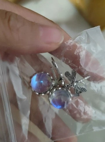 Fashion Jewelry Women's Earrings Hanging Vintage Dragonfly Pendant Earring