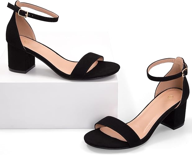 mysoft Women's Chunky Low Heels