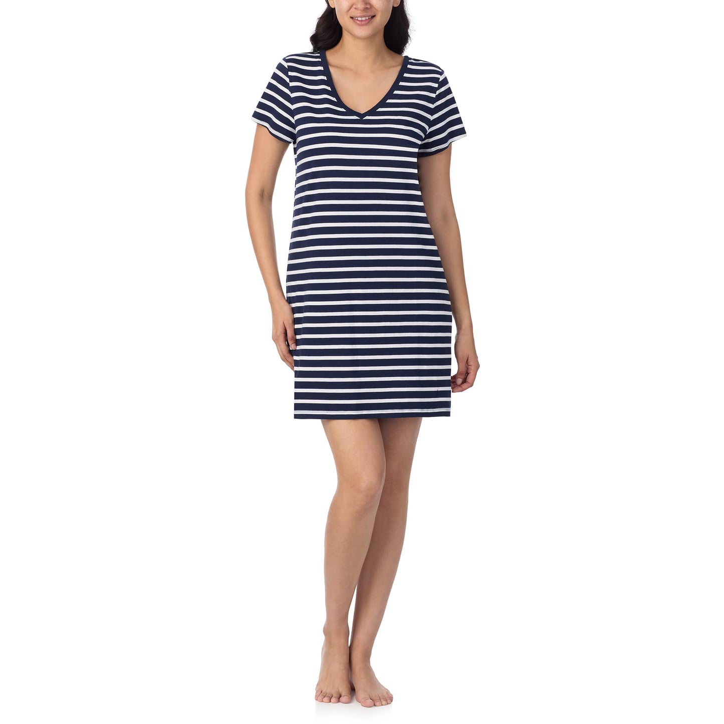 Nautica 100% Cotton Pajama Tshirt Dress Night Shirt Nightgowns for Women