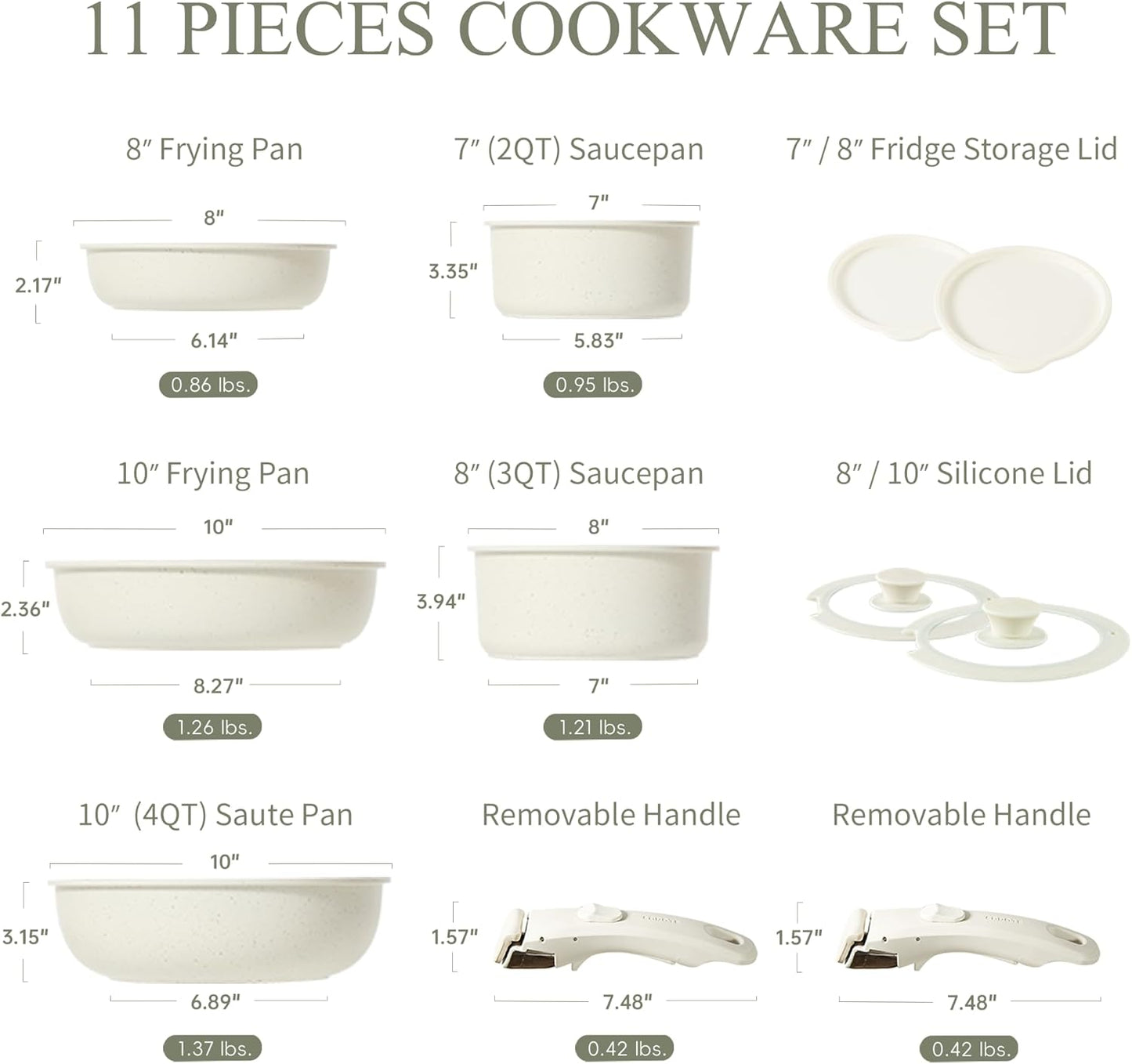 CAROTE Pots and Pans Set Non Stick, Cookware Sets Nonstick