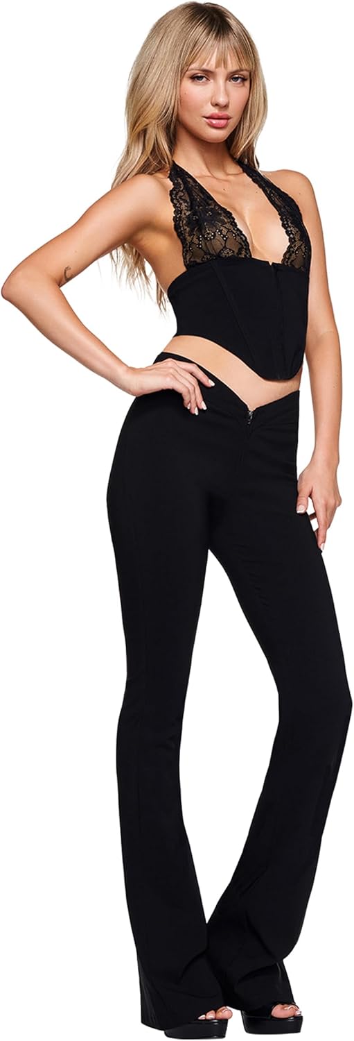 I.AM.GIA Women's Ellena 2.0 Curved Waist Zipper Pant