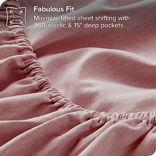 Bare Home Full Sheet Set - 1800 Ultra-Soft Microfiber Full Bed Sheets -