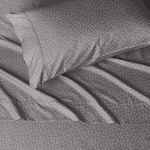 AmazonBasics Light-Weight Microfiber Sheet Set - Full, Black