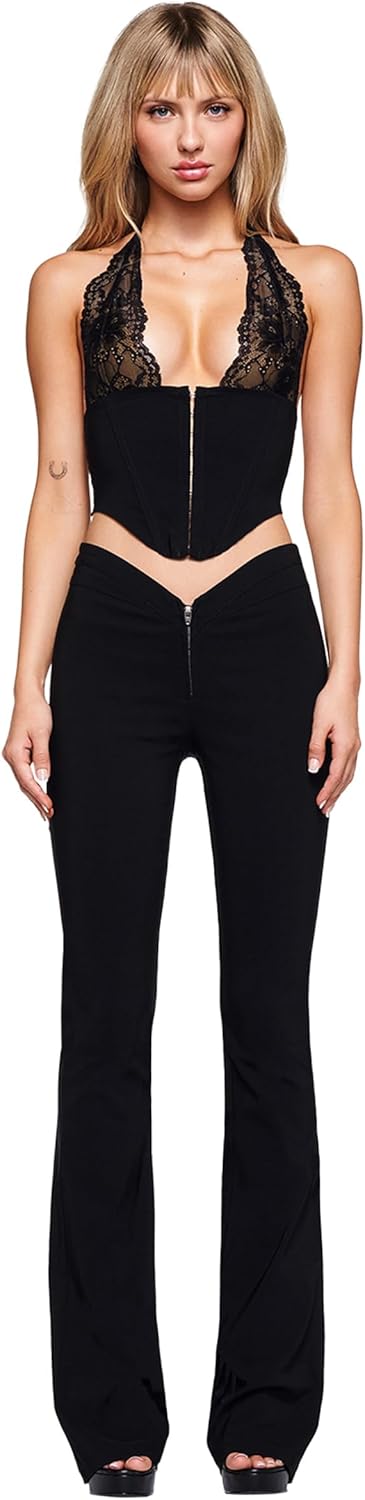 I.AM.GIA Women's Ellena 2.0 Curved Waist Zipper Pant