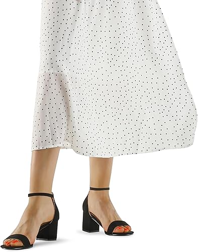 mysoft Women's Chunky Low Heels