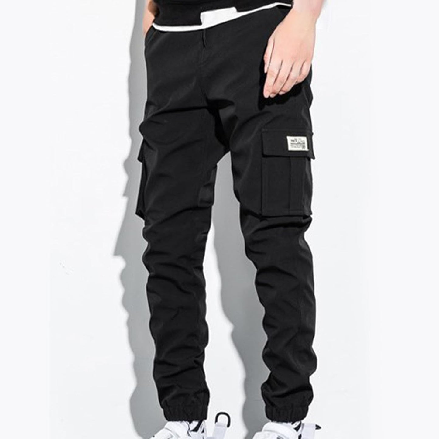 Cargo Pants for Men Slim Fit Casual Work Pants Drawstring Elastic Waist Joggers Outdoor Fishing Hiking Sweatpants