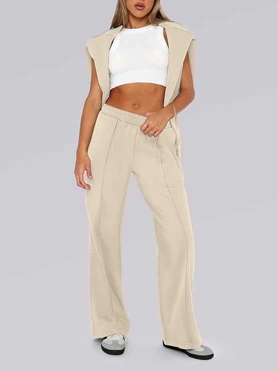 Caracilia Women's 2 Piece Outfits Sweatsuit Set