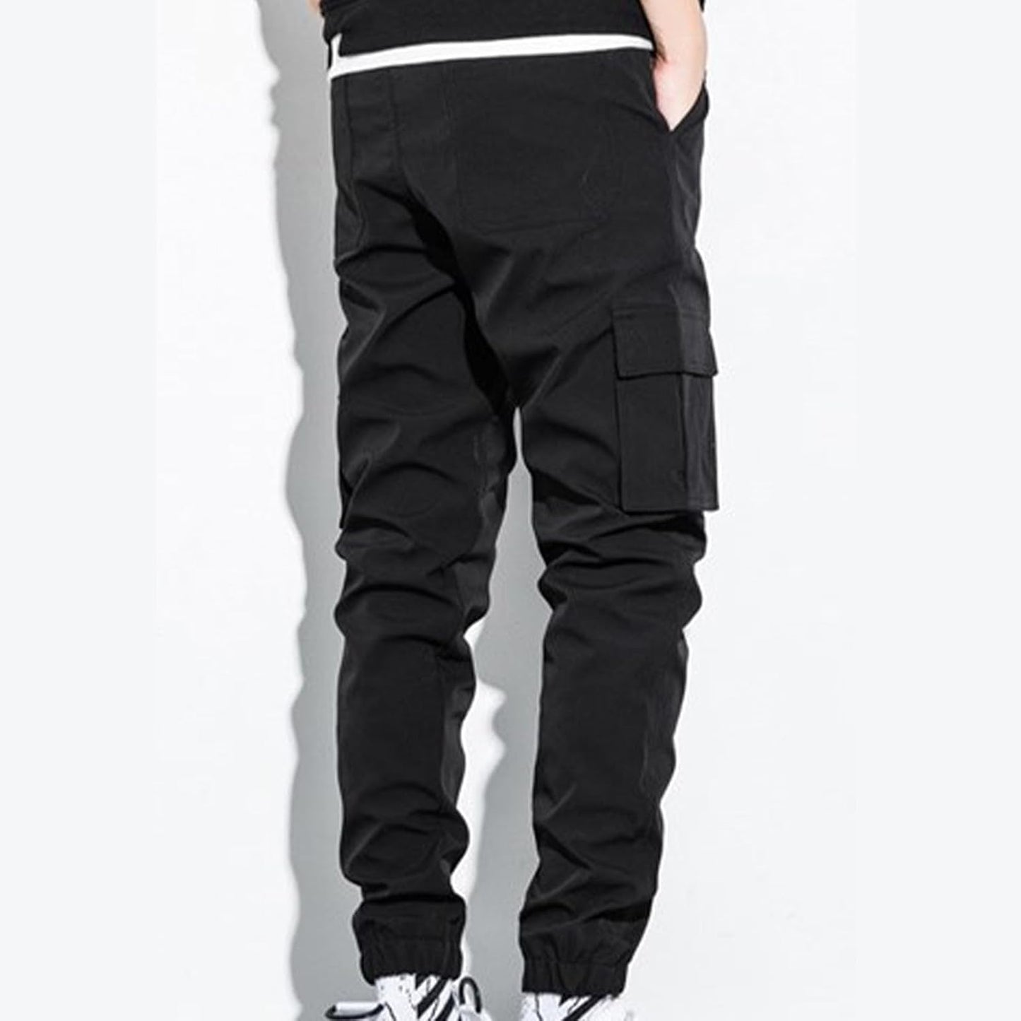 Cargo Pants for Men Slim Fit Casual Work Pants Drawstring Elastic Waist Joggers Outdoor Fishing Hiking Sweatpants