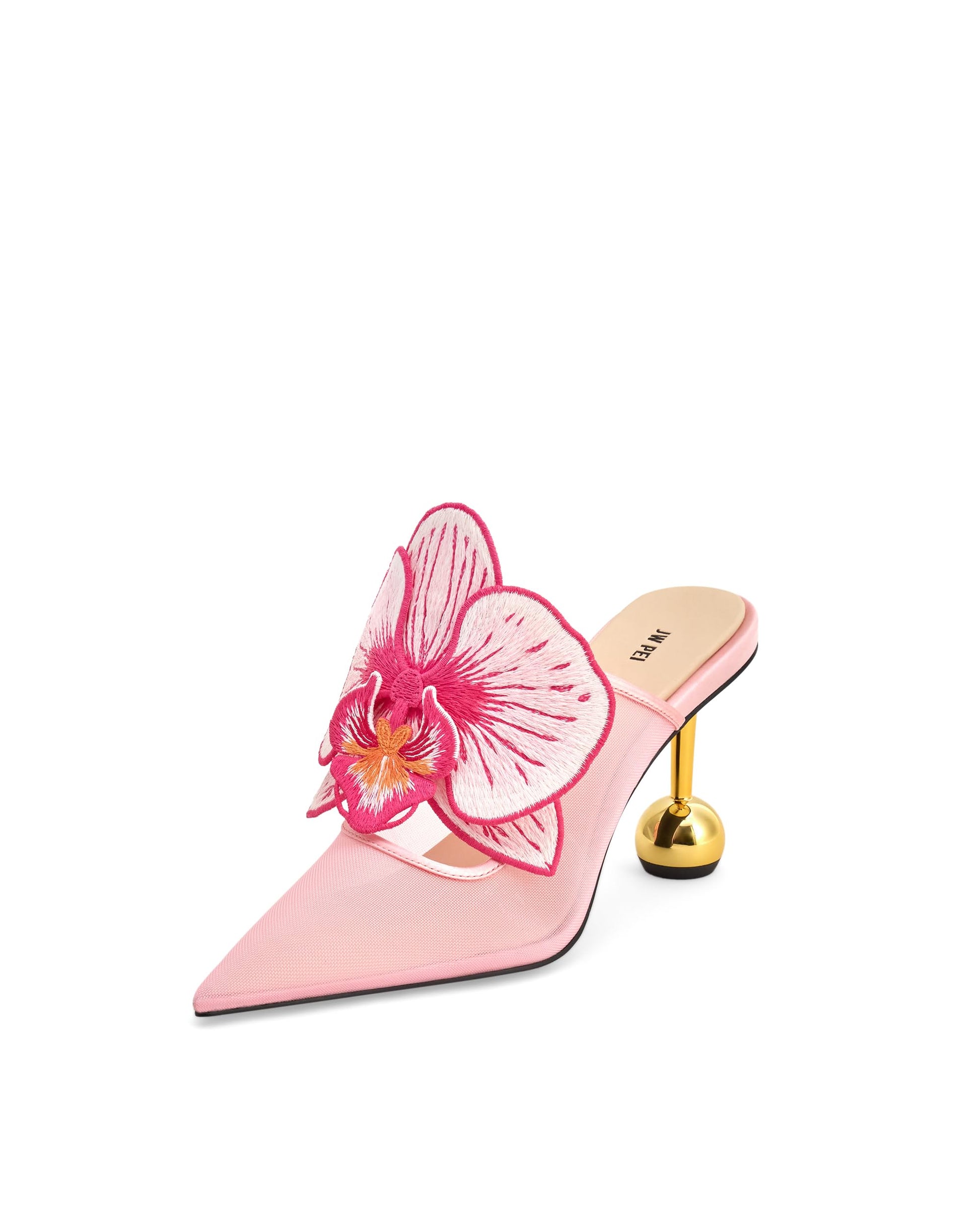 JW PEI Women's Sofia Orchid Sphere Heel Mules