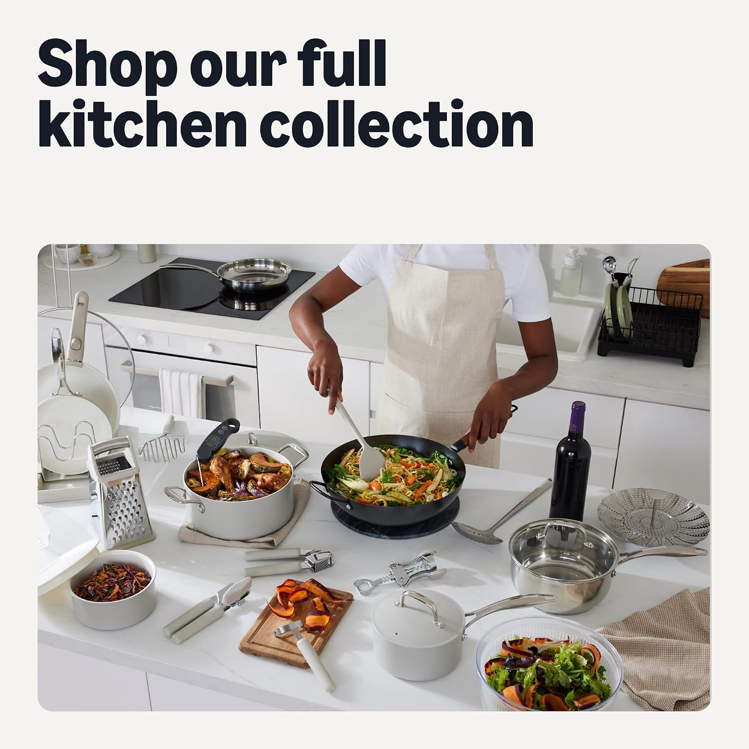 Amazon Basics Stainless Steel Cookware Set, 5-Piece, All Cooktop Friendly, Dishwasher-Safe, Induction Compatible
