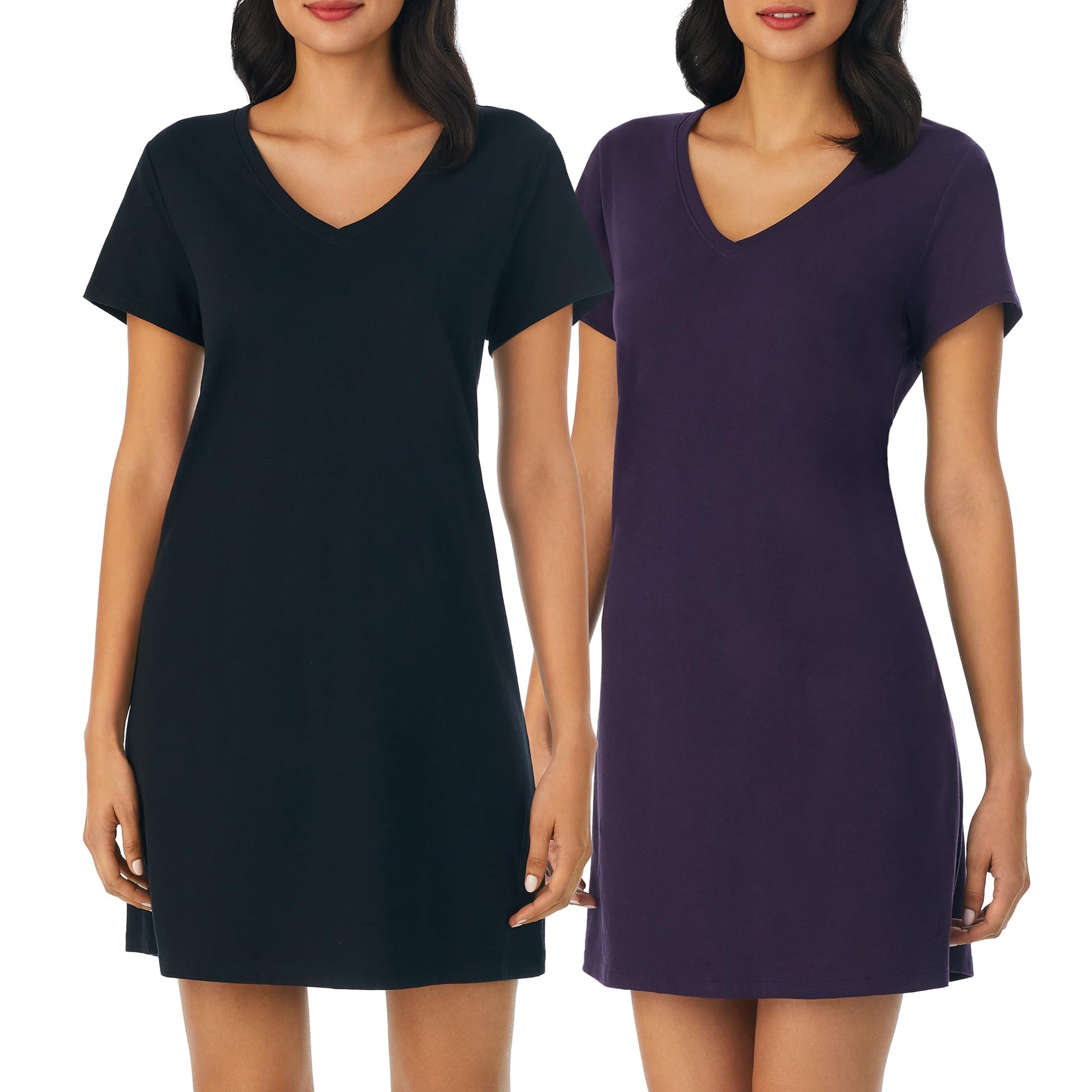Nautica 100% Cotton Pajama Tshirt Dress Night Shirt Nightgowns for Women