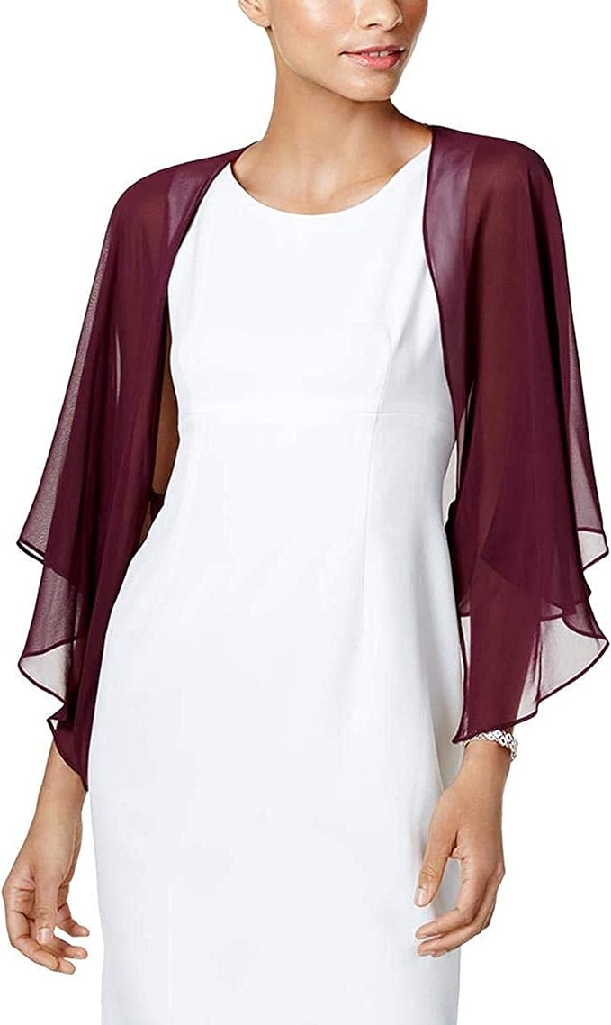 S.L. Fashions Women's Poly Chiffon Shrug Jacket
