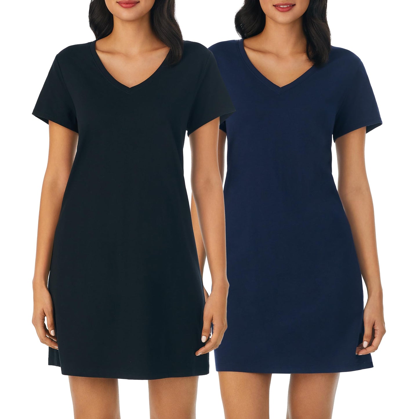 Nautica 100% Cotton Pajama Tshirt Dress Night Shirt Nightgowns for Women