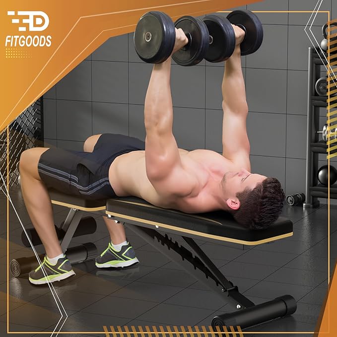 Adjustable Weight Bench - Heavy-Duty Foldable Workout Bench for Home Gym
