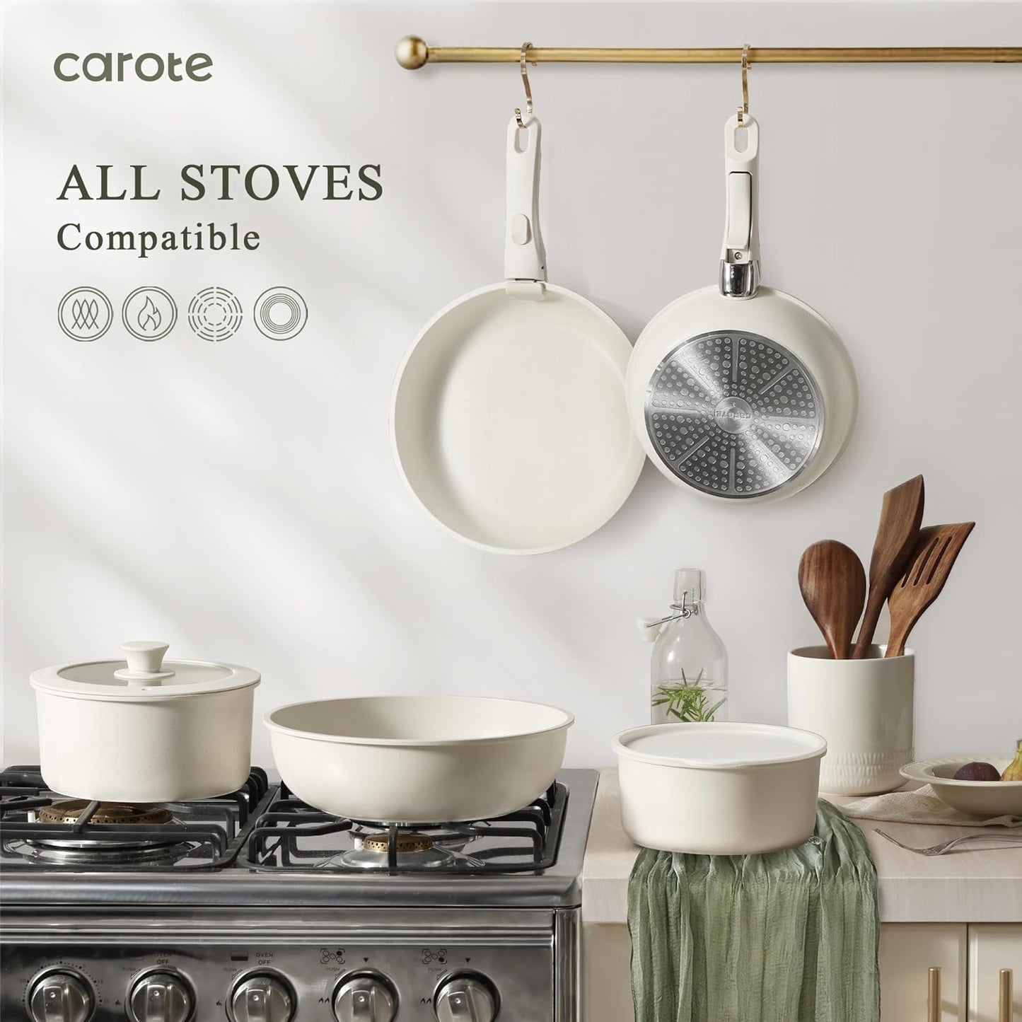 CAROTE Pots and Pans Set Non Stick, Cookware Sets Nonstick