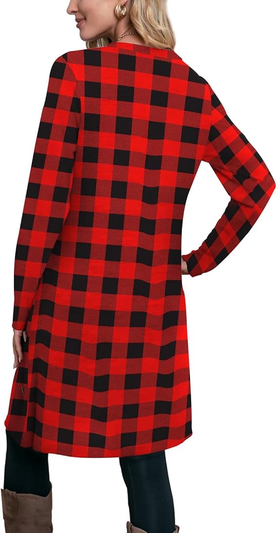 OFEEFAN Womens Long Sleeve Tunic Dress
