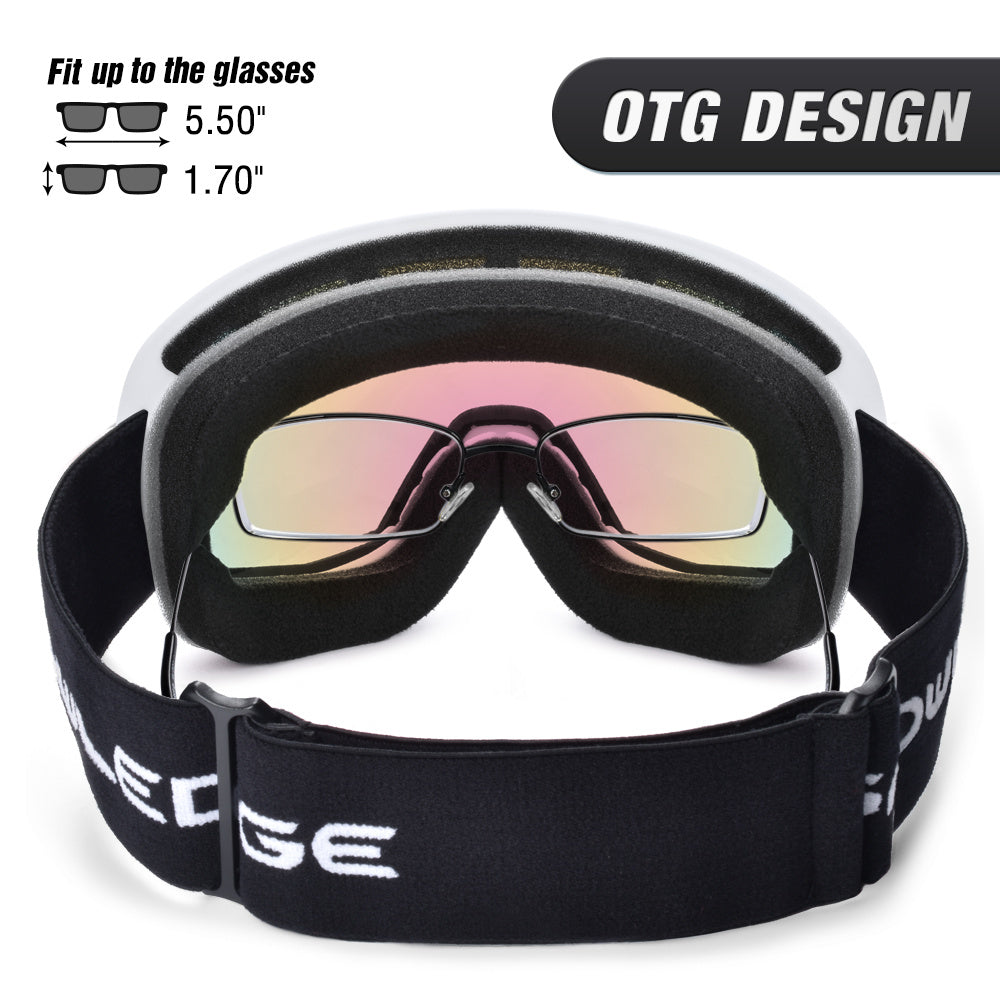 New double-layer anti-fog ski goggles, mountaineering ski goggles