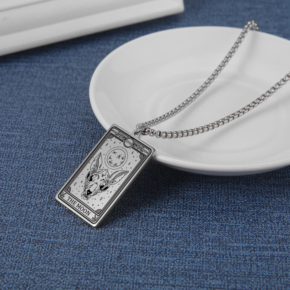 Box Chain Three Tarot Series Necklaces
