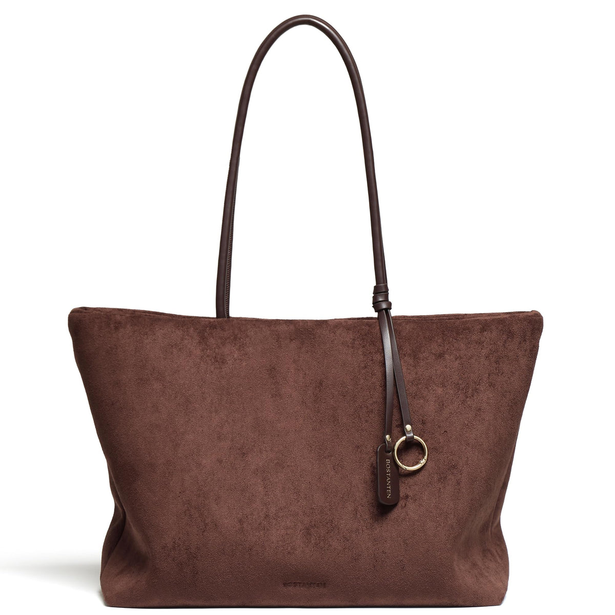 BOSTANTEN Slouchy Work Tote Bag Lightweight Faux Suede Purse Large Handbag
