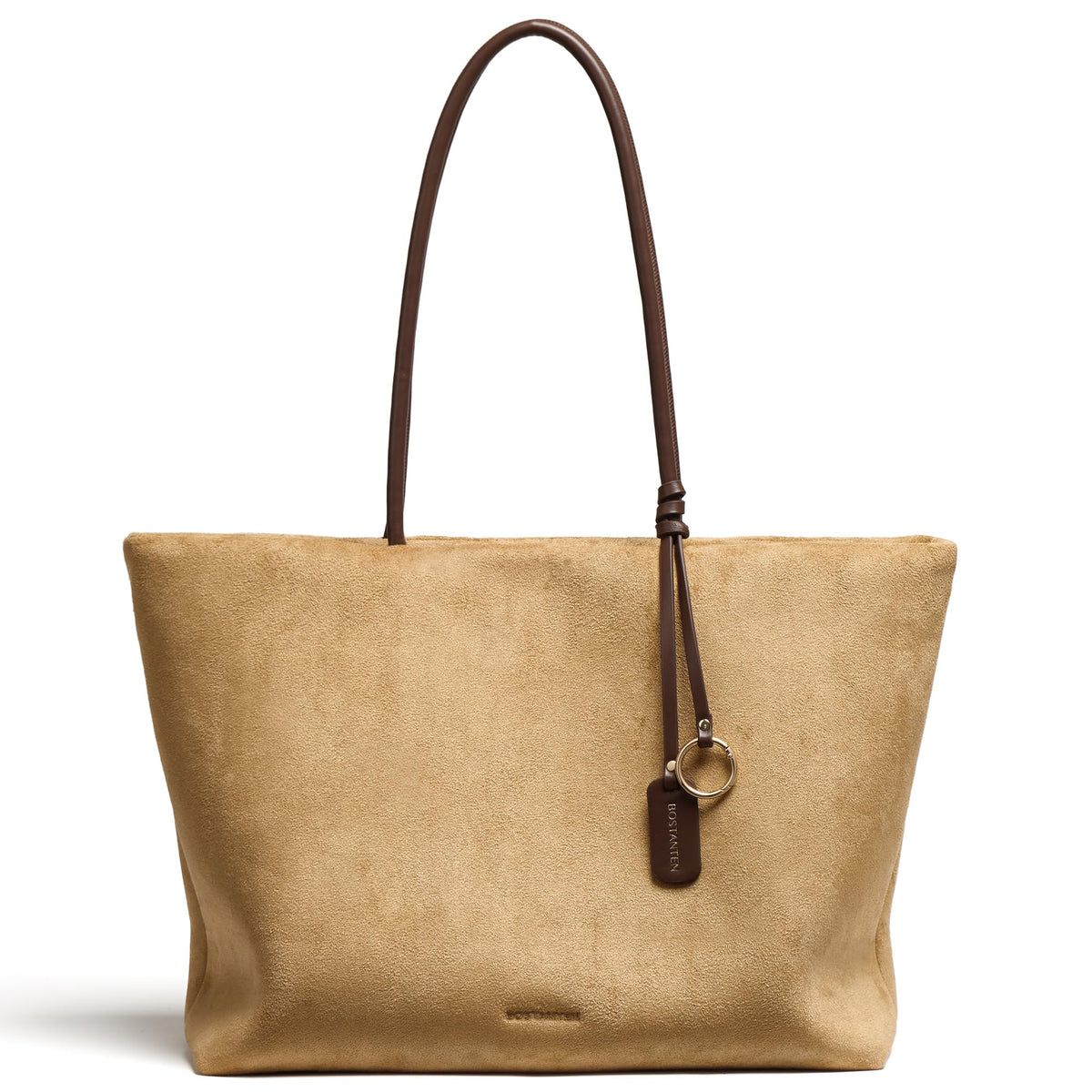 BOSTANTEN Slouchy Work Tote Bag Lightweight Faux Suede Purse Large Handbag