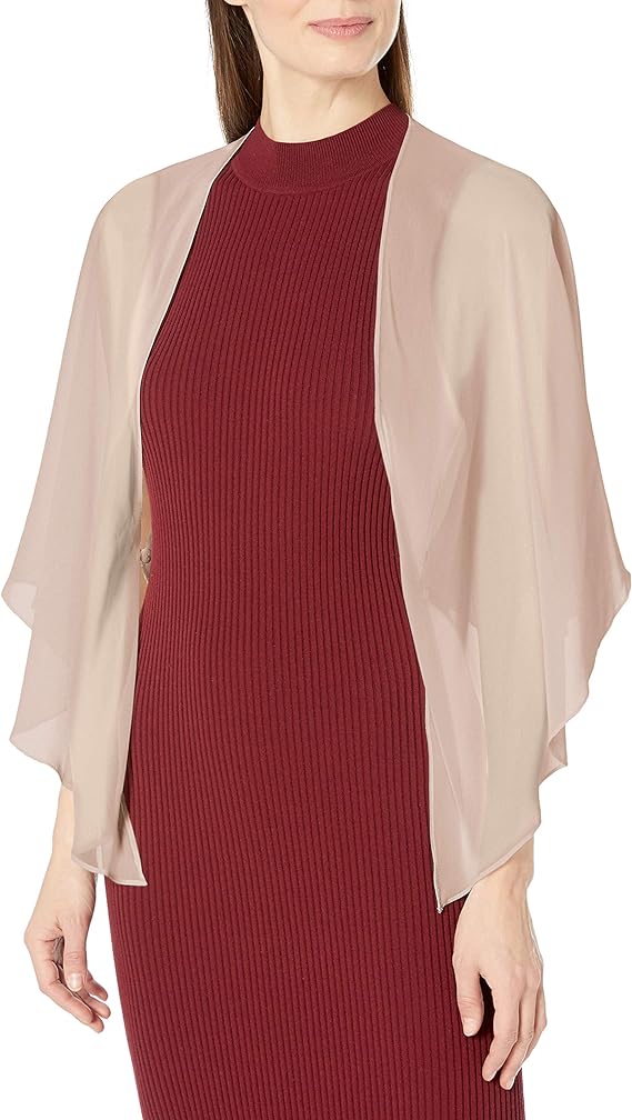 S.L. Fashions Women's Poly Chiffon Shrug Jacket