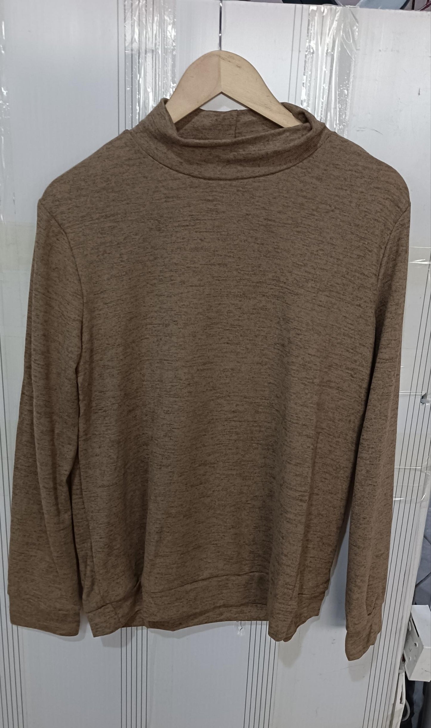 Fashion Long Sleeve Pullover Sweater Fall And Winter Fashion Solid Color Knitted Tops