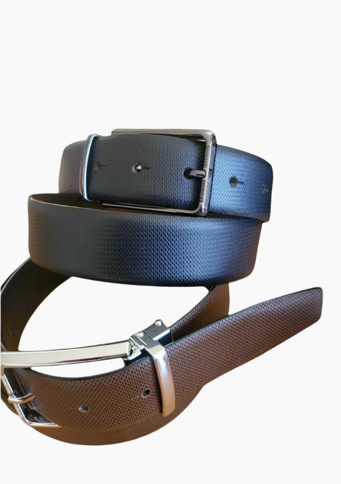 OHM New York Textured Leather Belts