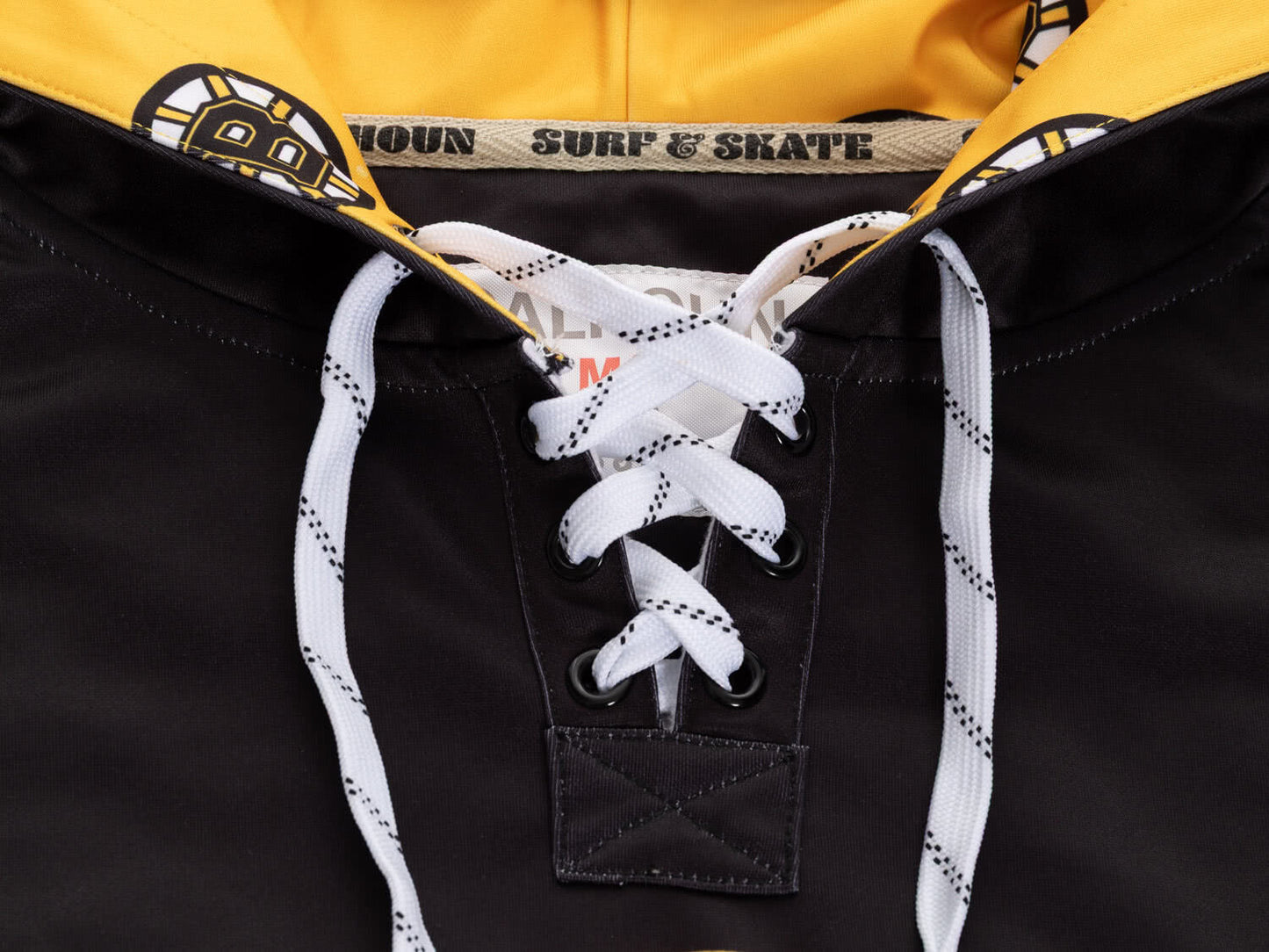 Boston Bruins Hockey Lace Hoodie
