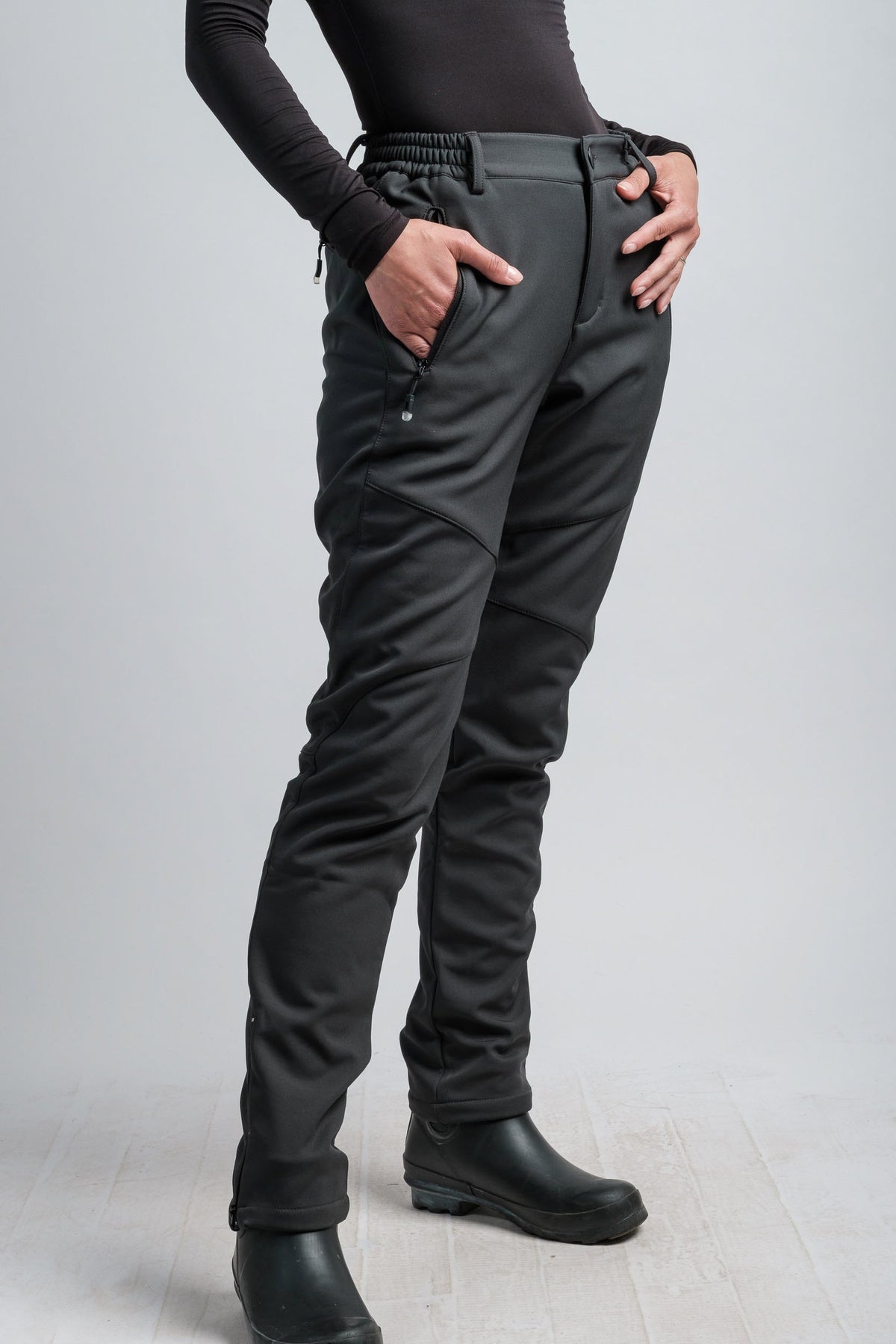 Women's Gray High Waist V2 Adventure Water Resistant Pants
