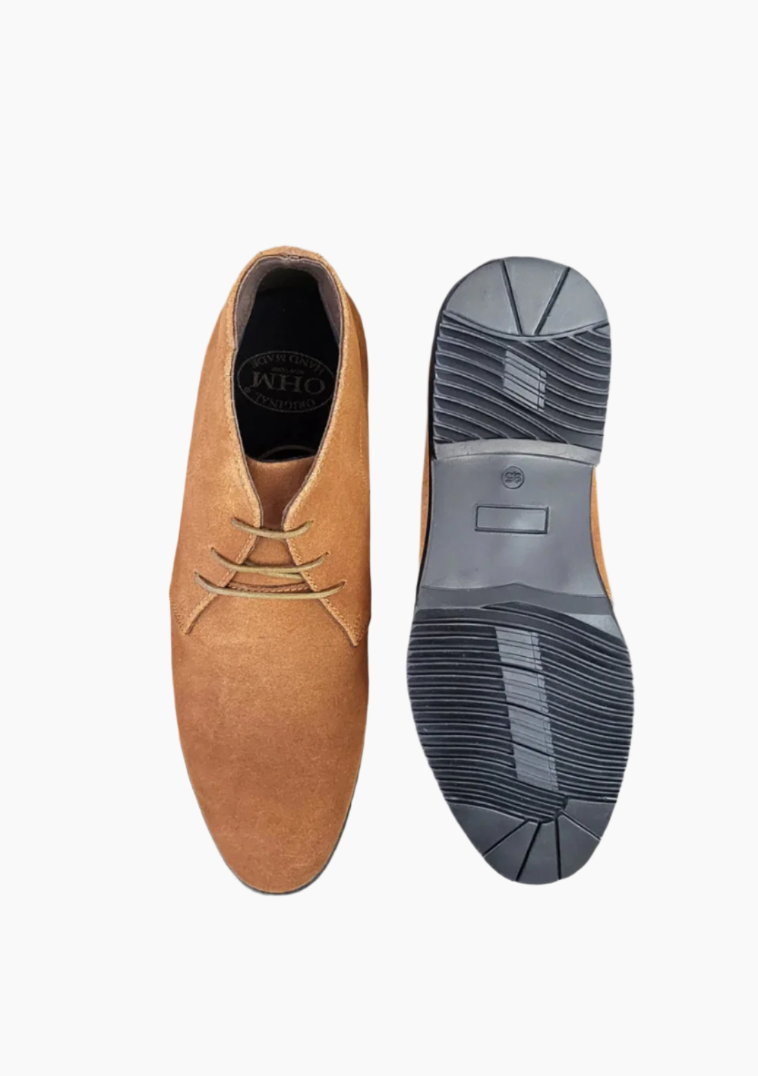 OHM Everyday Comfortable Leather Ankle Boots