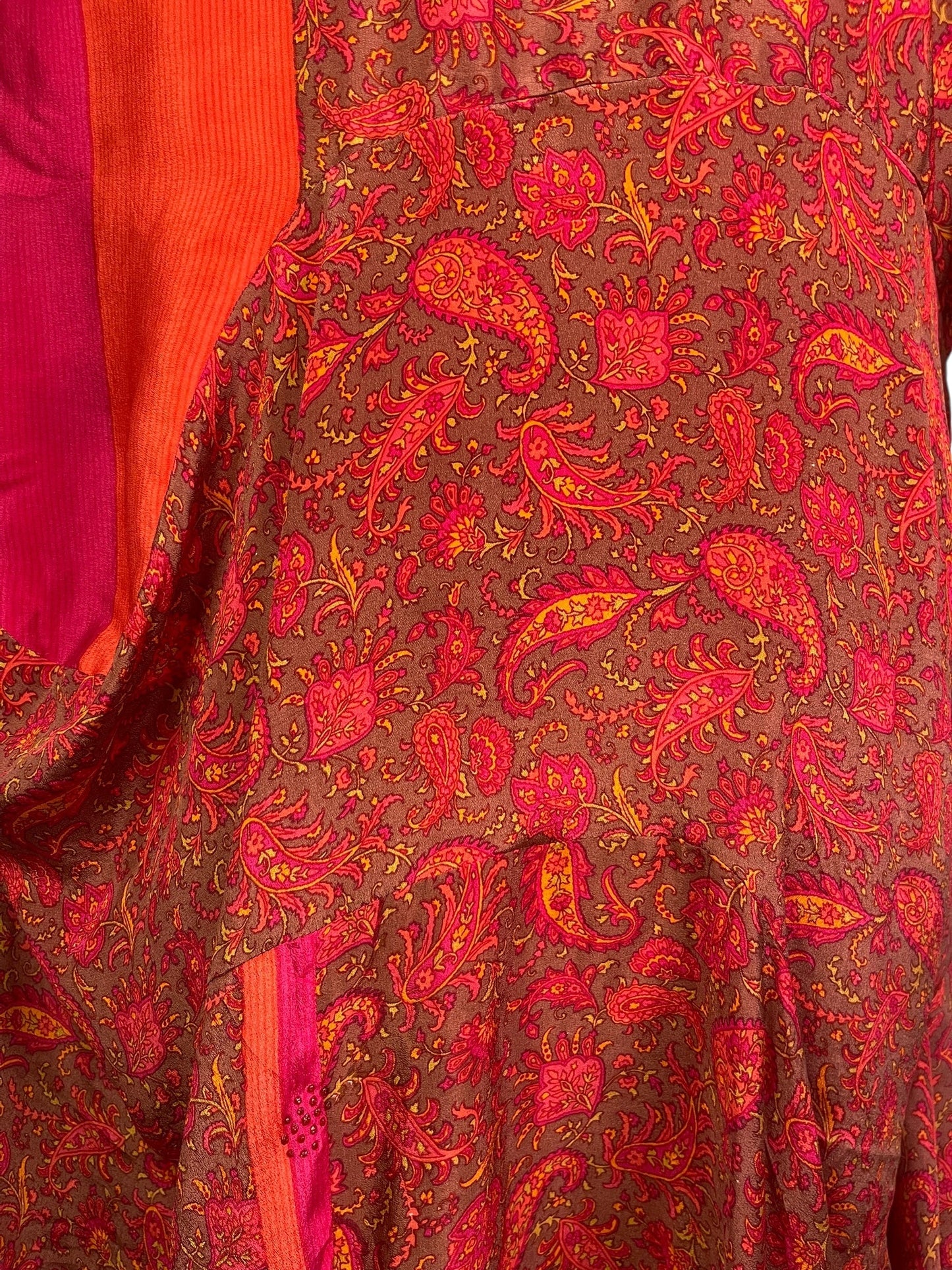 PRC7809 Avatar Pure Silk Sculptural Long Tunic Dress