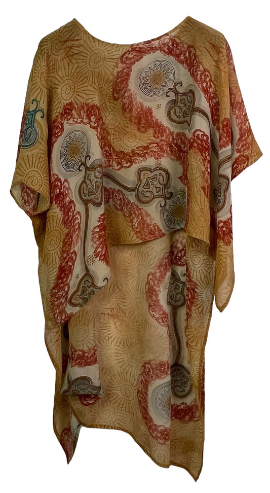 PRG7715A Sheer Avatar Pure Silk Hi Lo Top