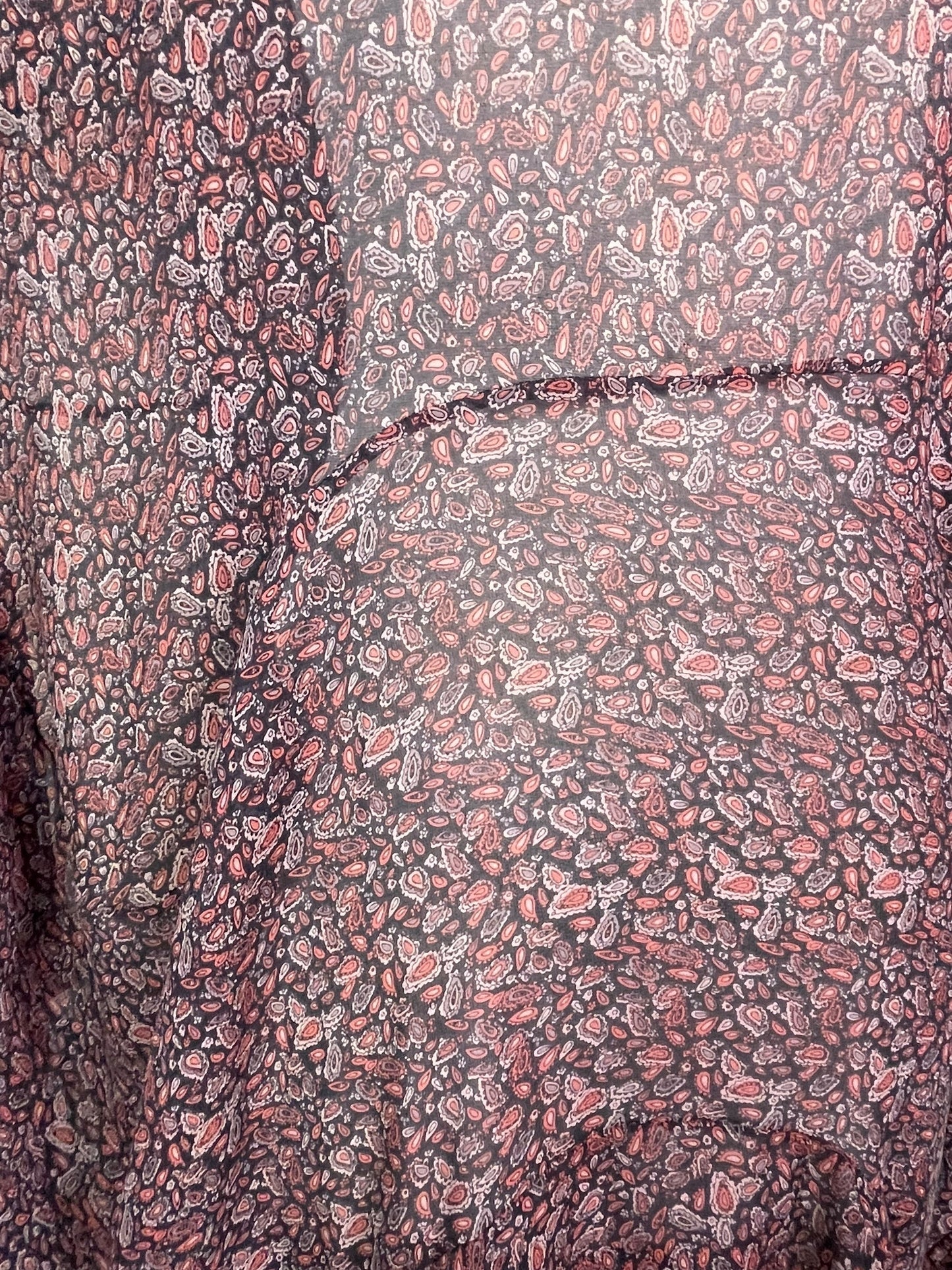 PRG7834 Sheer Avatar Pure Silk Sculptural Long Tunic Dress