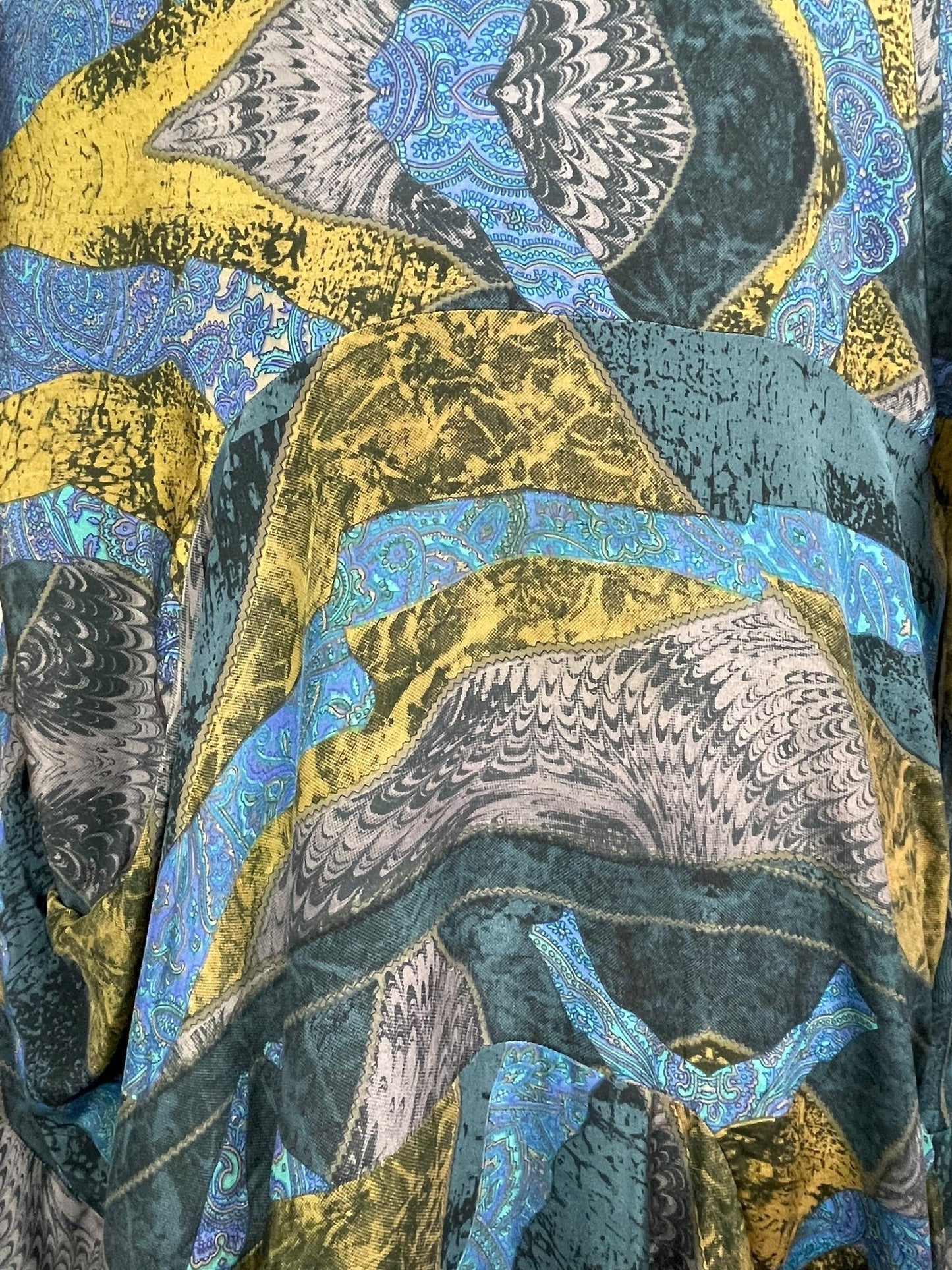 PRC7838 Avatar Pure Silk Sculptural Long Tunic Dress