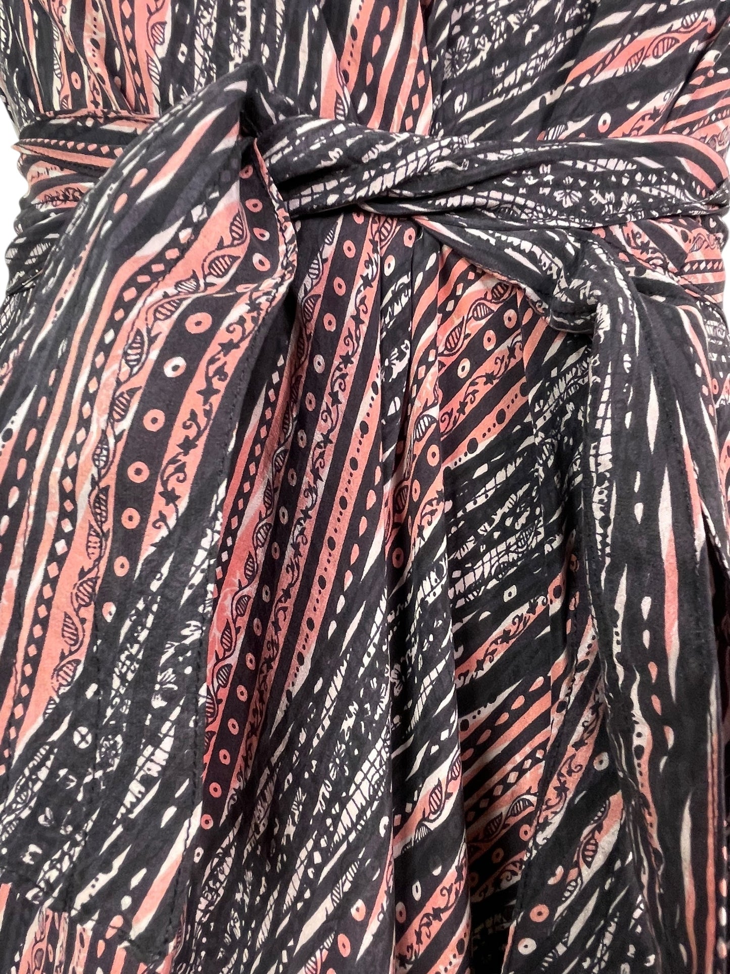 PRC7681 Avatar Pure Silk Maxi Dress with Belt