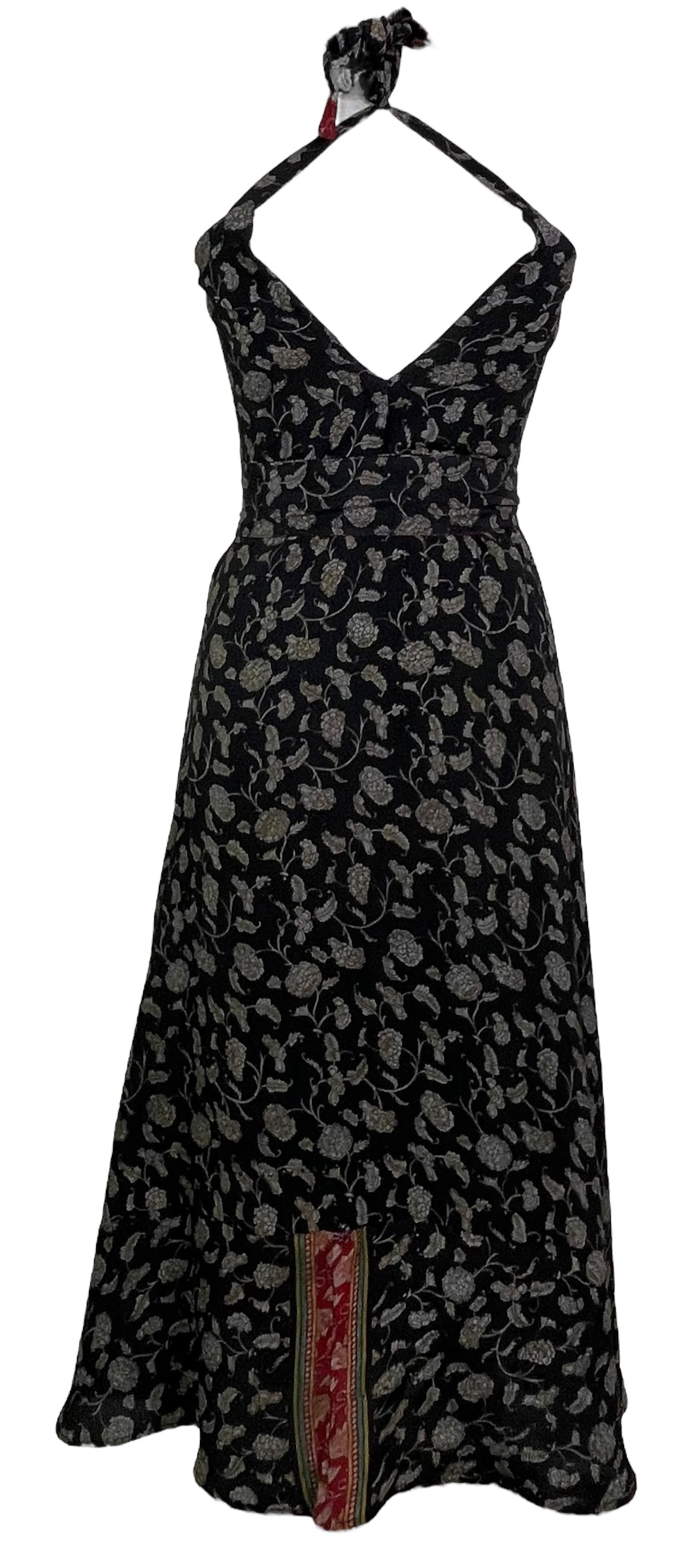 PRC7693 Avatar Pure Silk Maxi Dress with Belt