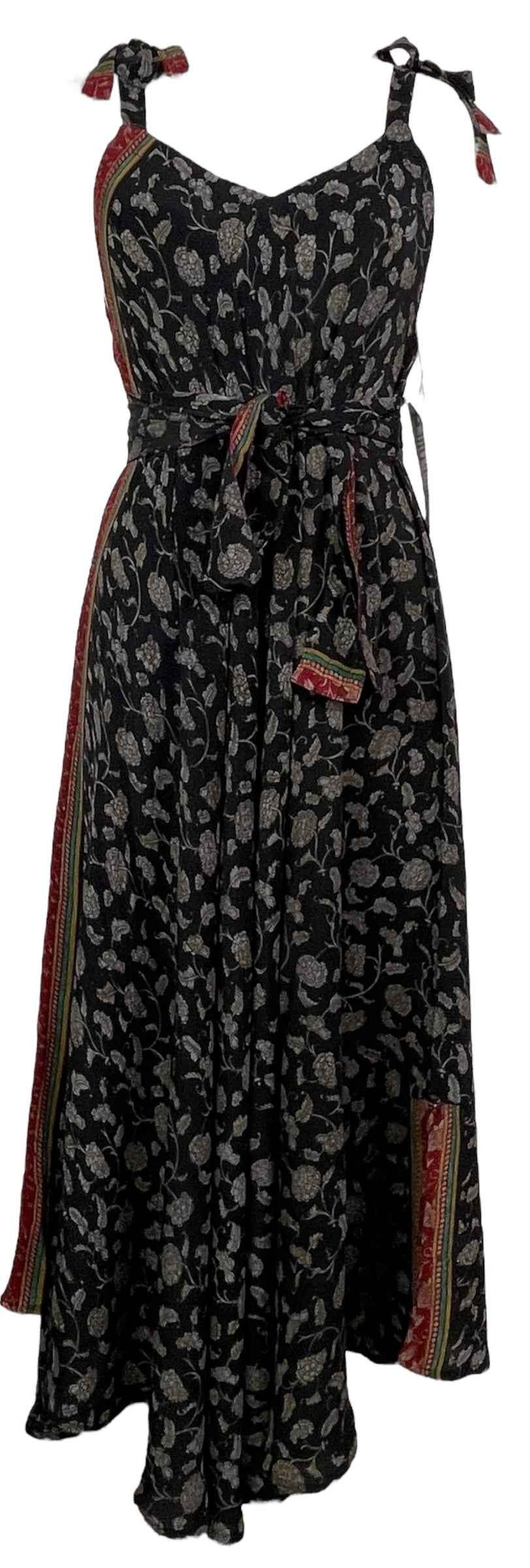 PRC7693 Avatar Pure Silk Maxi Dress with Belt