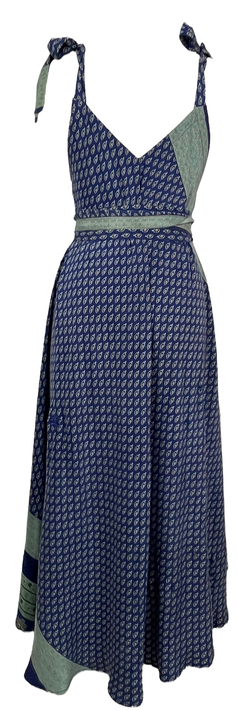 PRC7687 Avatar Pure Silk Maxi Dress with Belt