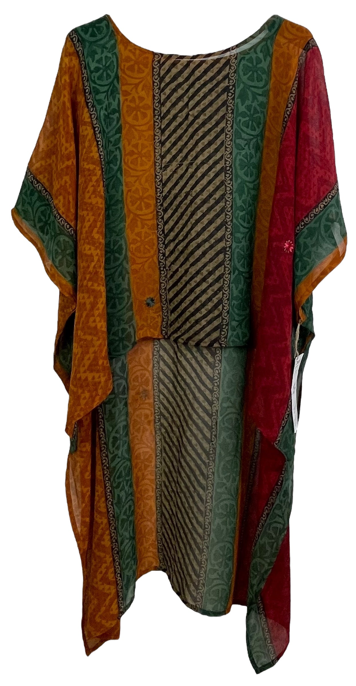 PRG7716 Sheer Avatar Pure Silk Hi Lo Top