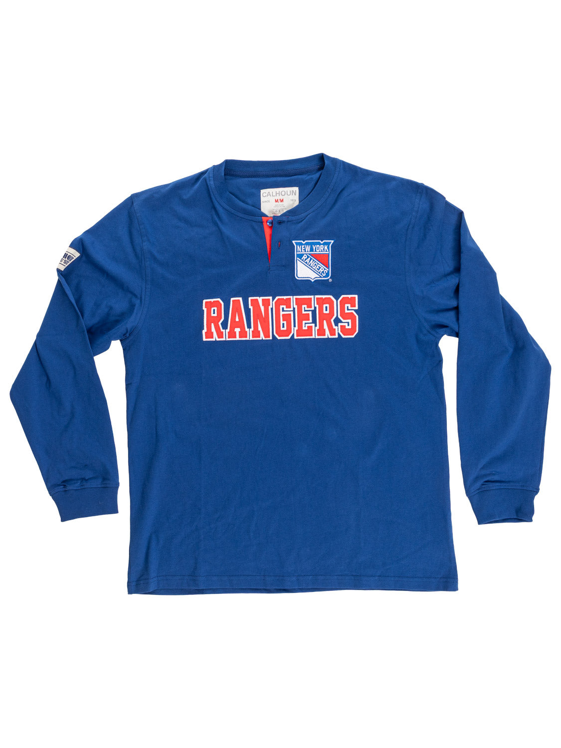 New York Rangers Long Sleeve Henley