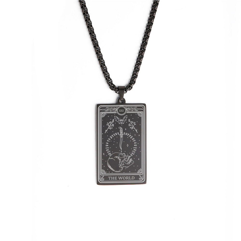 Box Chain Three Tarot Series Necklaces