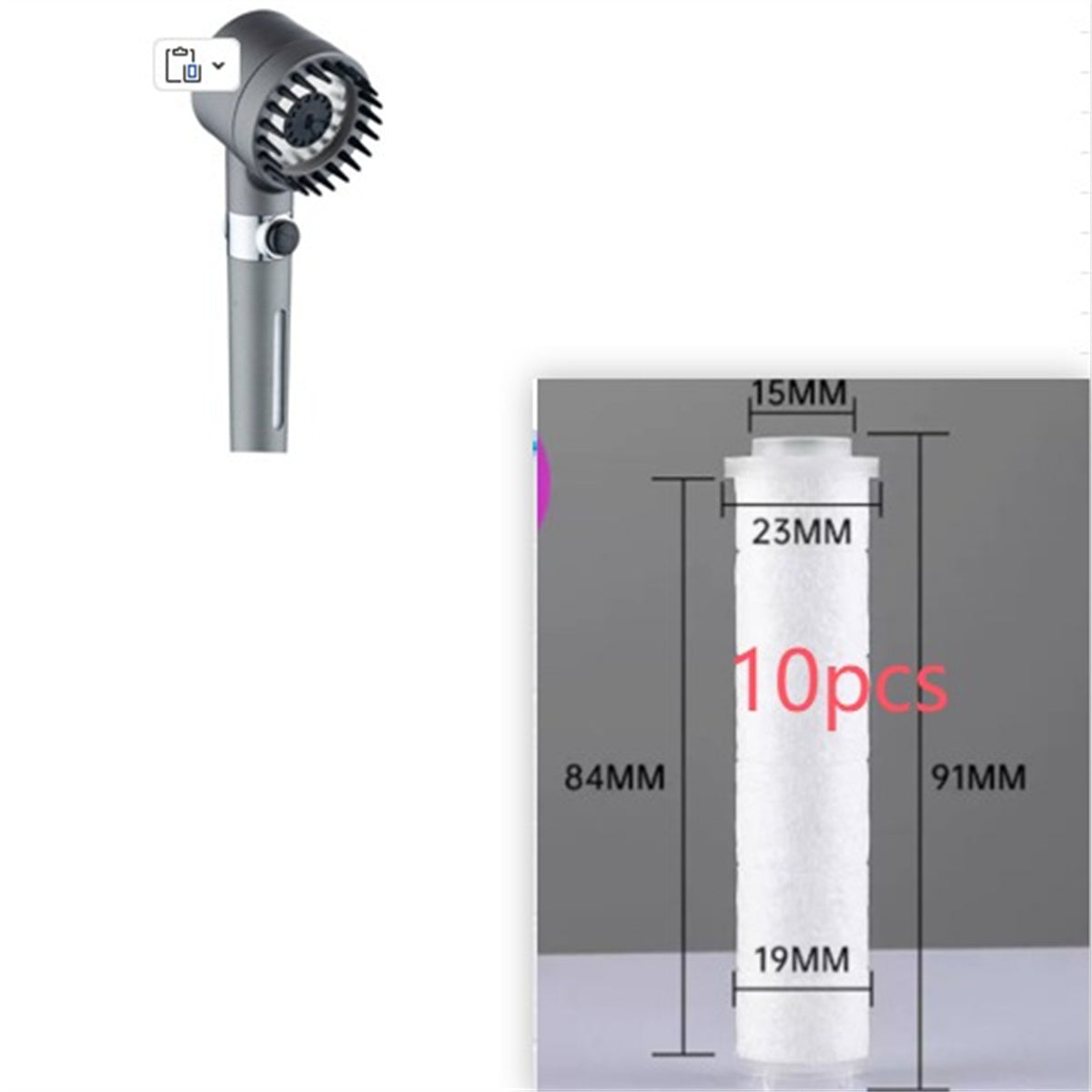 3 Modes Shower Head High Pressure Showerhead