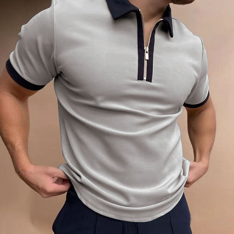 Men's Polo Shirt Men Solid Polo Shirts
