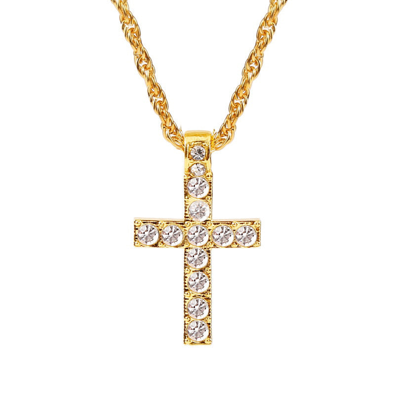 Cross Pendant Necklaces For Women Men Punk Hiphop