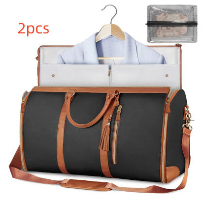 Large Capacity Travel Duffle Bag Women's Handbag Folding Suit